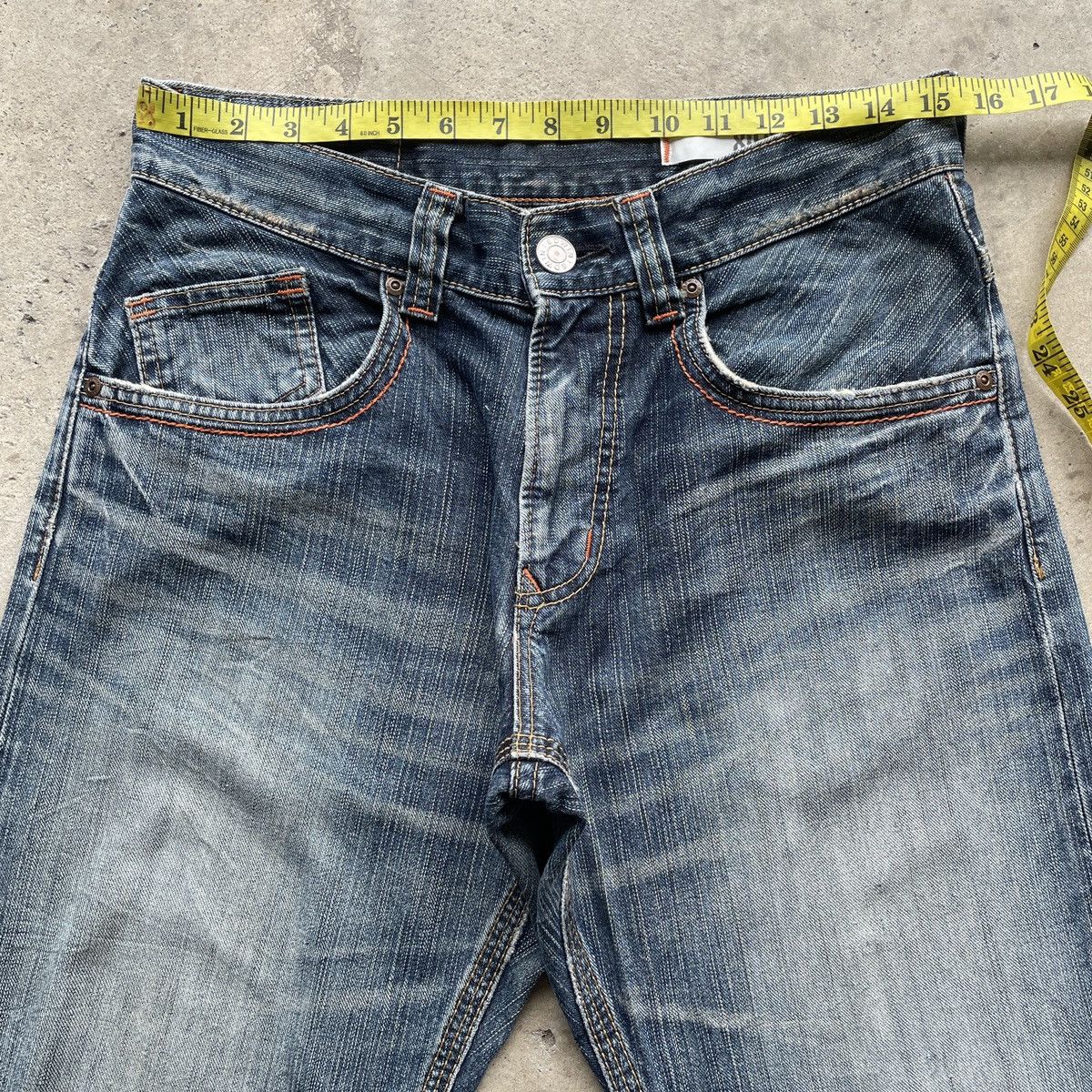 Japanese Brand Vintage Edwin XV-S Faded Distressed Jeans Denim Pants W31 Size US 31 - 6 Thumbnail