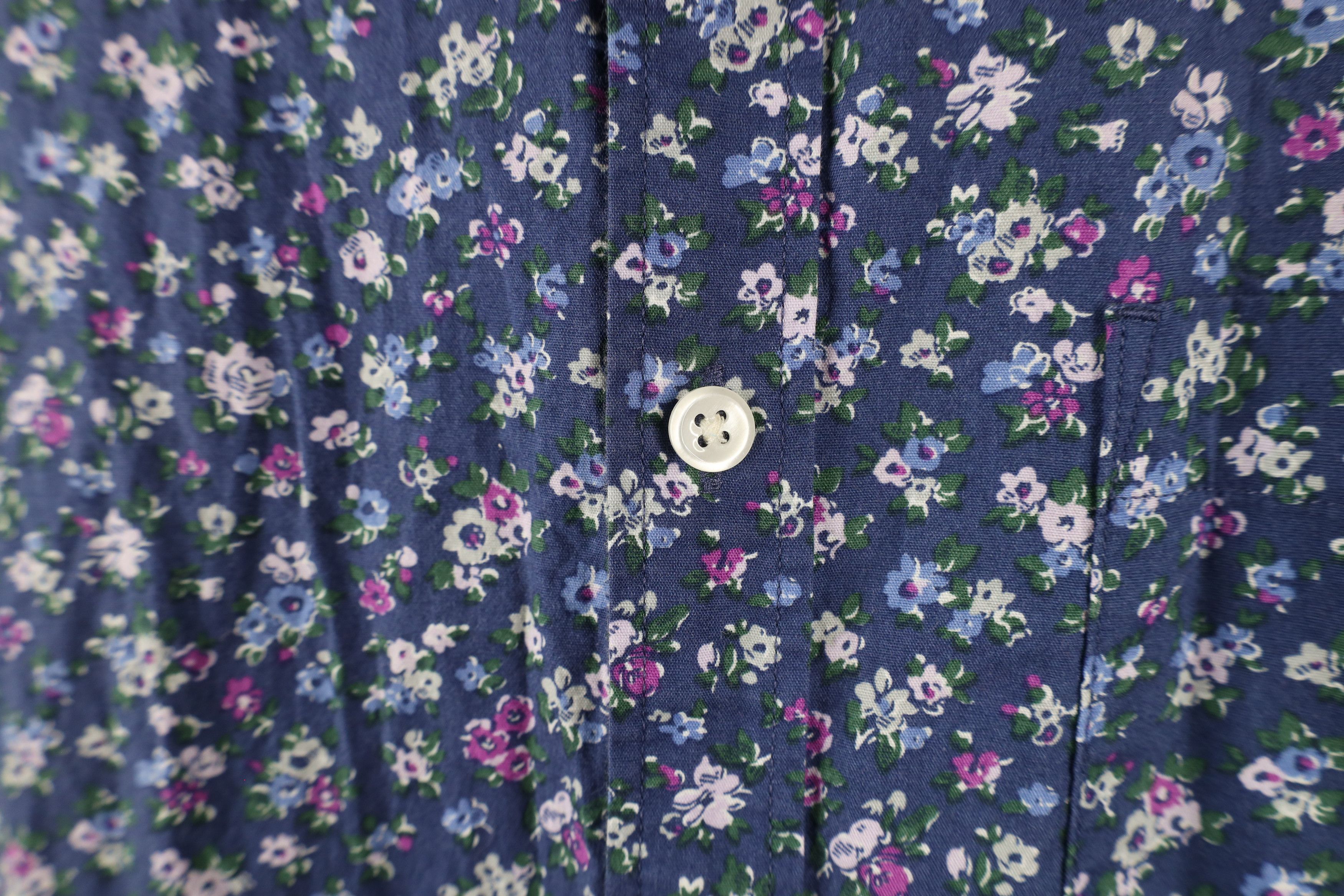 Express × Vintage Express Soft Wash Flower All Over Print Button Down Shirt Size US M / EU 48-50 / 2 - 4 Thumbnail