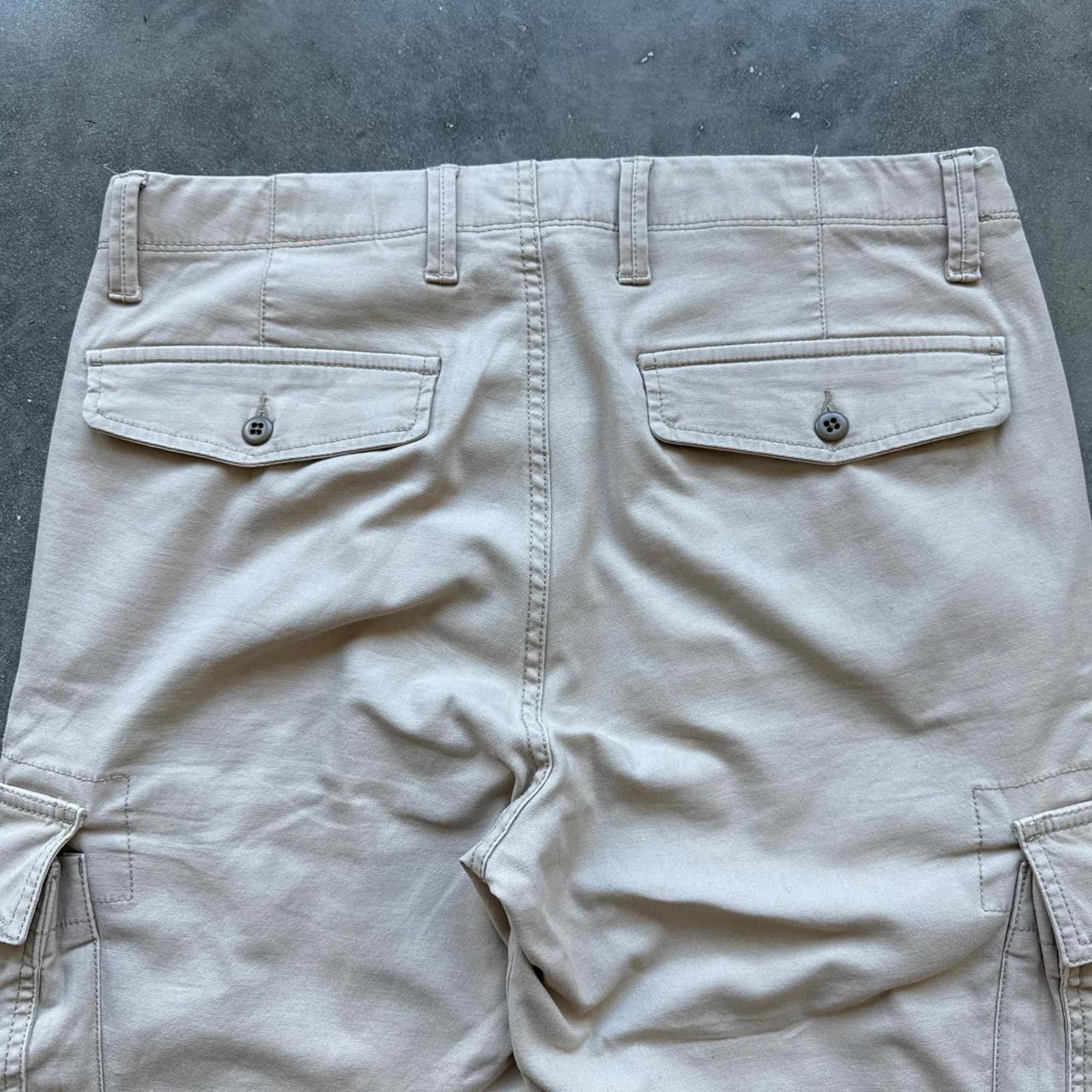 Gap Gap cream straight leg cargo pants #y2kfashion # Size US 32 / EU 48 - 4 Thumbnail