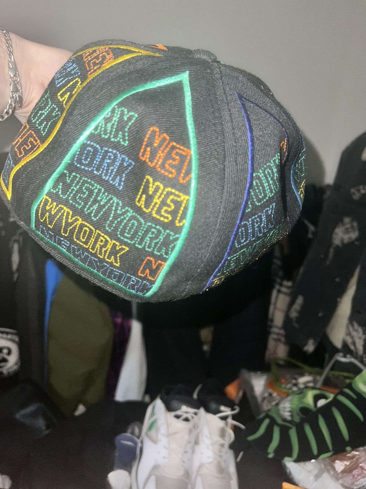 New Era Yankees Rainbow NY Embroidered 59FIFTY Fitted Cap” Size ONE SIZE - 8 Thumbnail