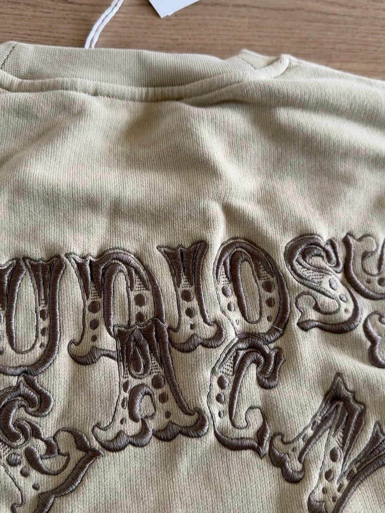 Acne Studios acne studios A red bean paste letter embroidered sweatshir Size US L / EU 52-54 / 3 - 8 Thumbnail