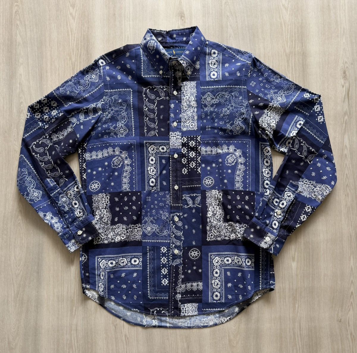 Polo Ralph Lauren Rare Polo Ralph Lauren Paisley Bandana Patchwork Shirt Sz M Size US M / EU 48-50 / 2 - 1 Thumbnail
