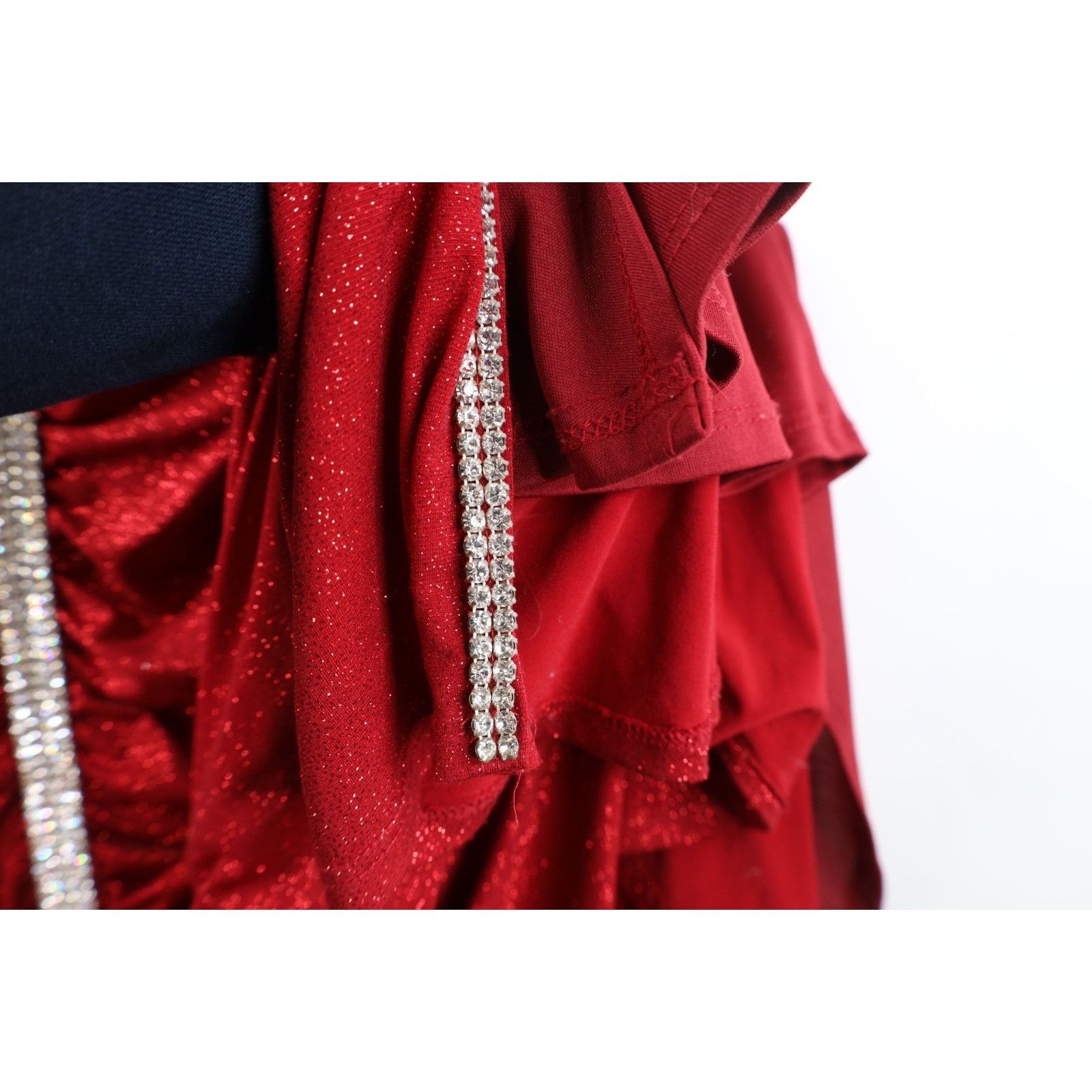 Vintage Vintage 90s Y2K Babydoll Diamond Glitter Formal Dress Size L / US 10 / IT 46 - 10 Thumbnail