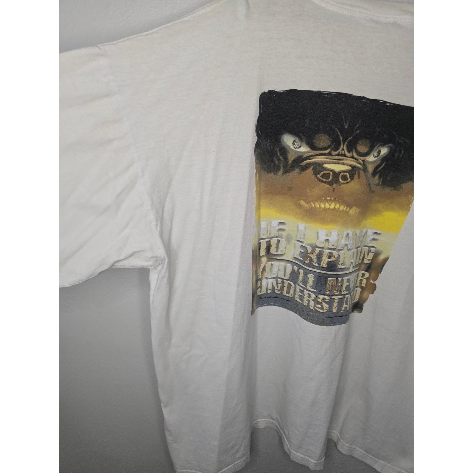 Vintage Vintage Da Dawg 3XL White Pitbull Motorcycled Biker Tee Size US XXL / EU 58 / 5 - 3 Thumbnail