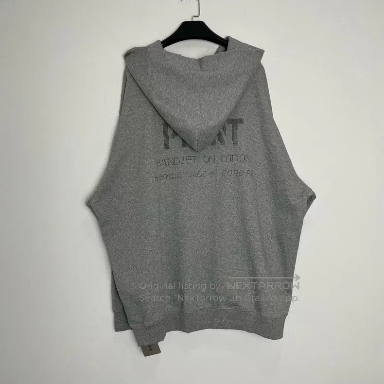 Balenciaga Balenciaga Grey distressed letter hooded sweatshirt Size US L / EU 52-54 / 3 - 2 Thumbnail
