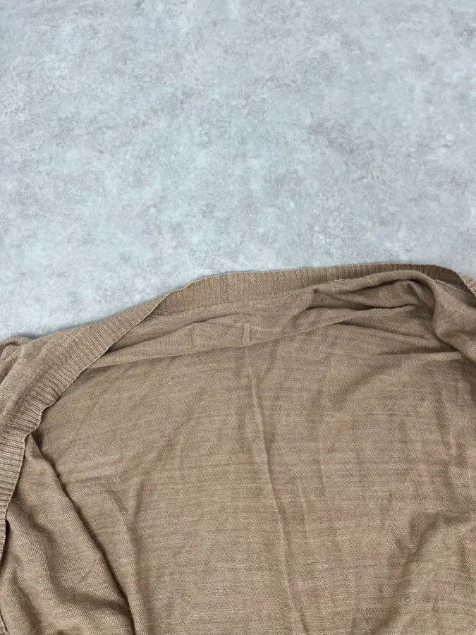 Dolce & Gabbana 2010s Dolce & Gabbana Beige Minimalist Cardigan Sweater Size US M / EU 48-50 / 2 - 8 Thumbnail