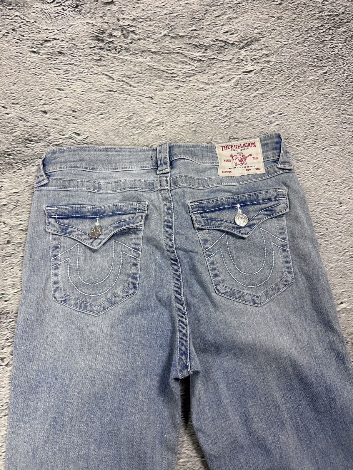 True Religion True Religion jeans straight baby blue white stitch Y2K Size US 30 / EU 46 - 2 Thumbnail