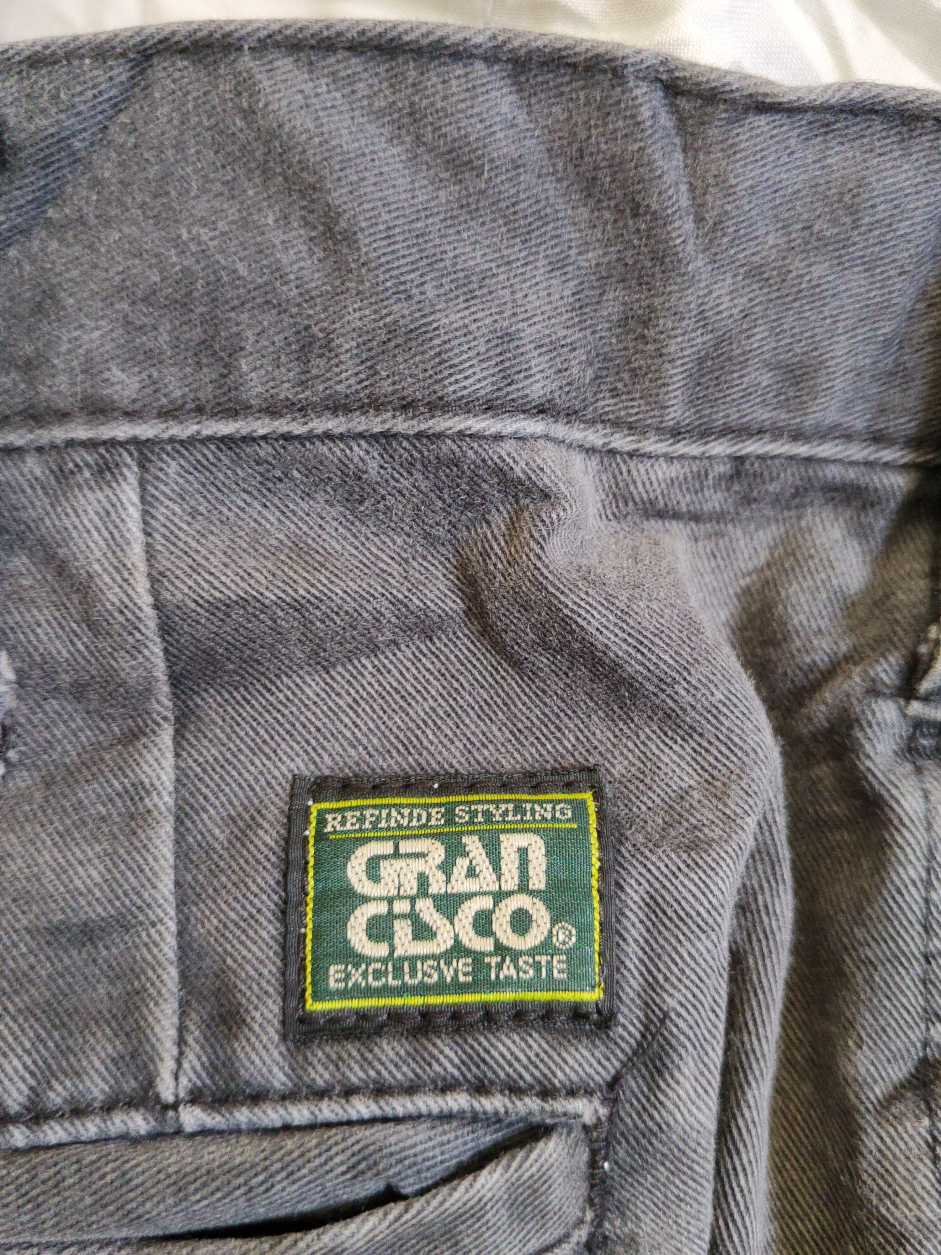 Grancisco Dark Blue Faded Multipocket Cargo Pants #S1441