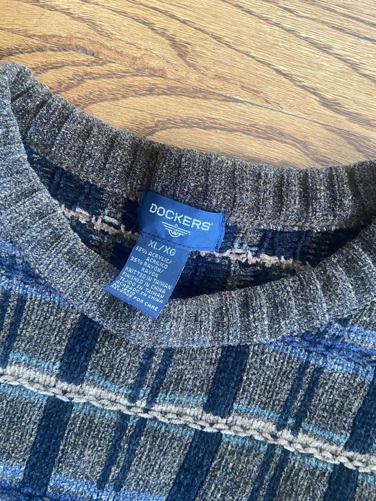 Dockers × Vintage Vintage dockers plaid knit sweater Size US XL / EU 56 / 4 - 3 Thumbnail