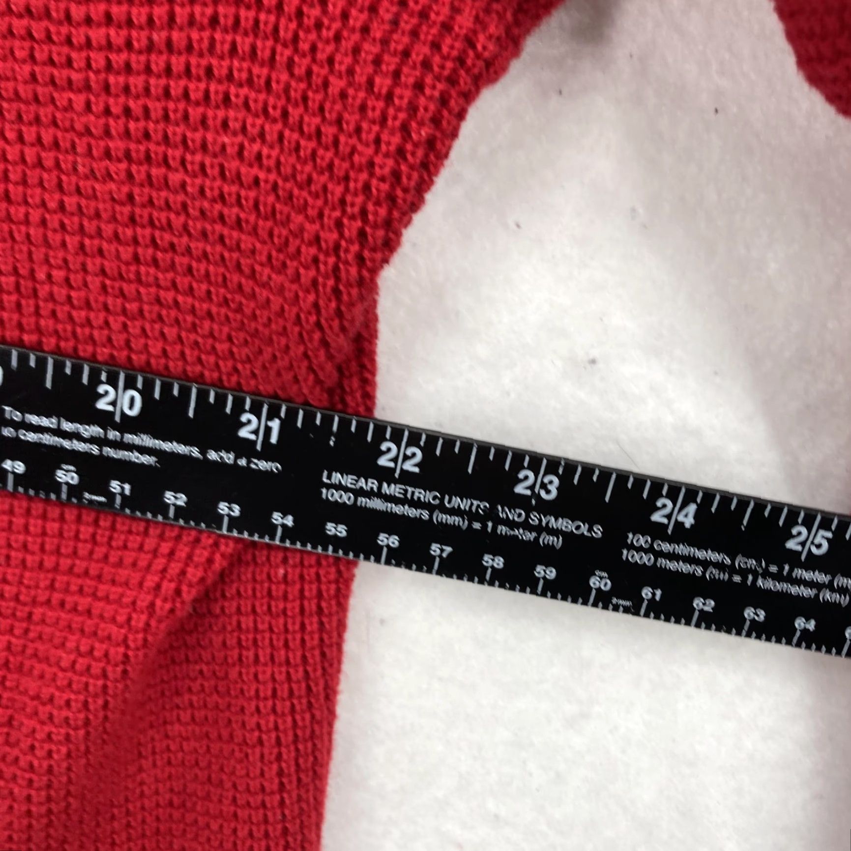 Ralph Lauren VINTAGE Lauren Ralph Lauren Sweater Womens 1X Red Cowl Neck Cotton Waffle Knit Pullover Size XL / US 12-14 / IT 48-50 - 5 Thumbnail