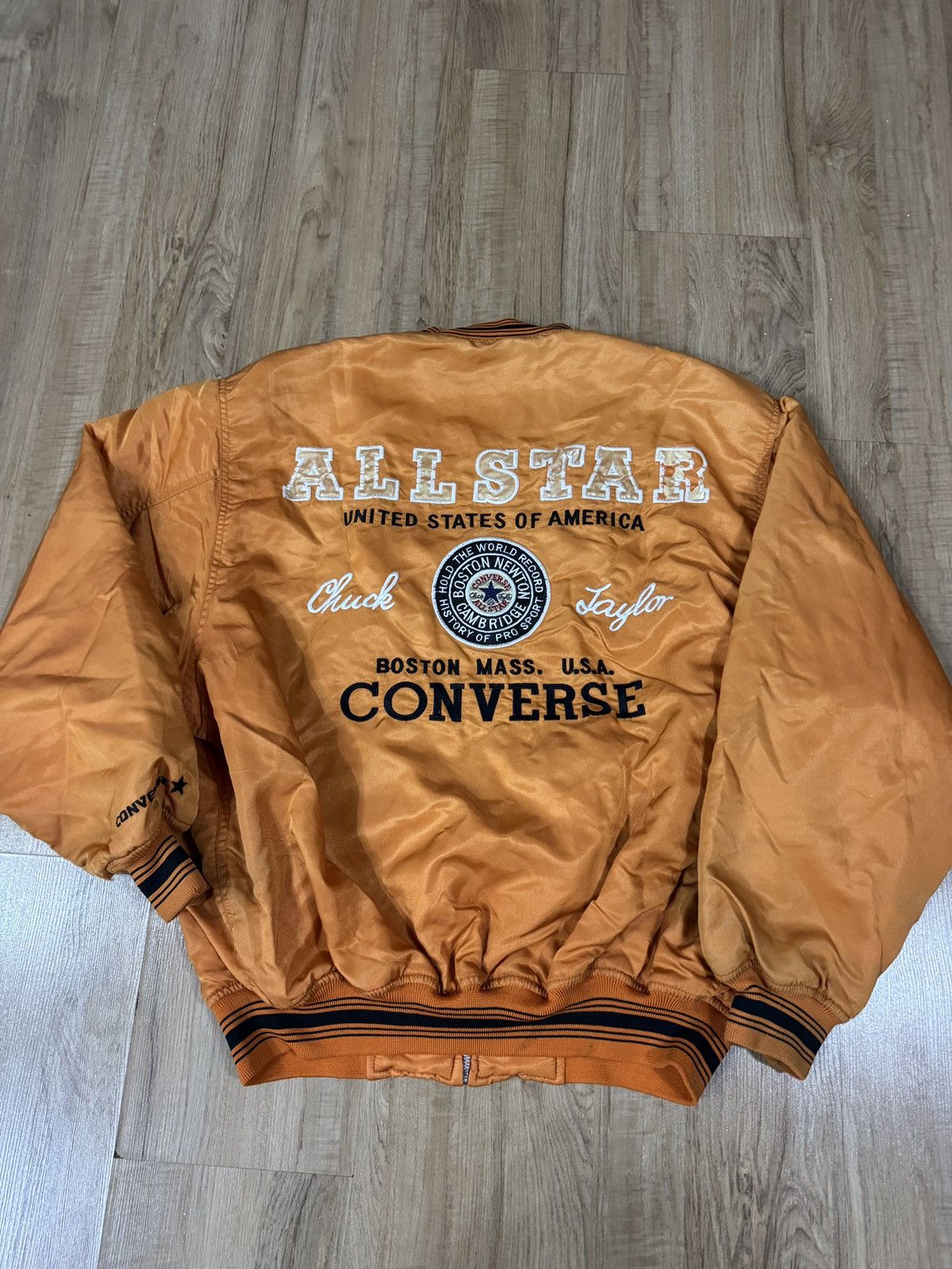 Converse × Vintage Vintage Converse bomber jacket Size US L / EU 52-54 / 3 - 7 Thumbnail