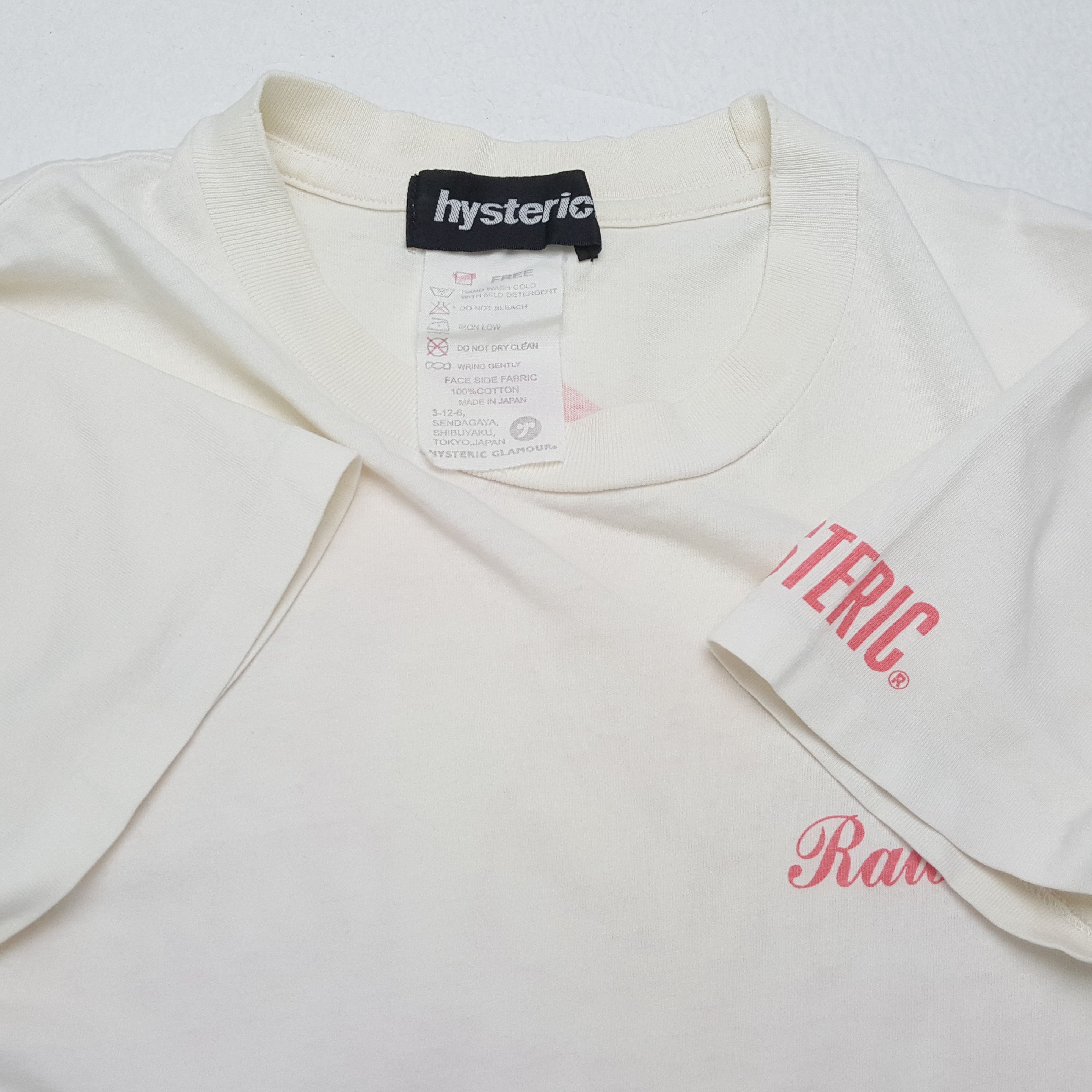 Hysteric Glamour × Japanese Brand × Vintage Vintage HYSTERIC GLAMOUR Japanese Fashion Brand T-Shirts Size S / US 4 / IT 40 - 8 Thumbnail