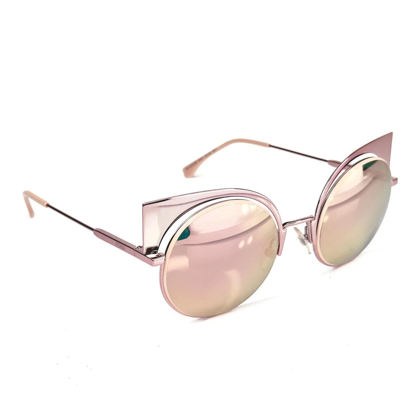 Fendi FENDI FF0177S EYESHINE 0177 Metal Mirrored Sunglasses Women Size ONE SIZE - 4 Thumbnail