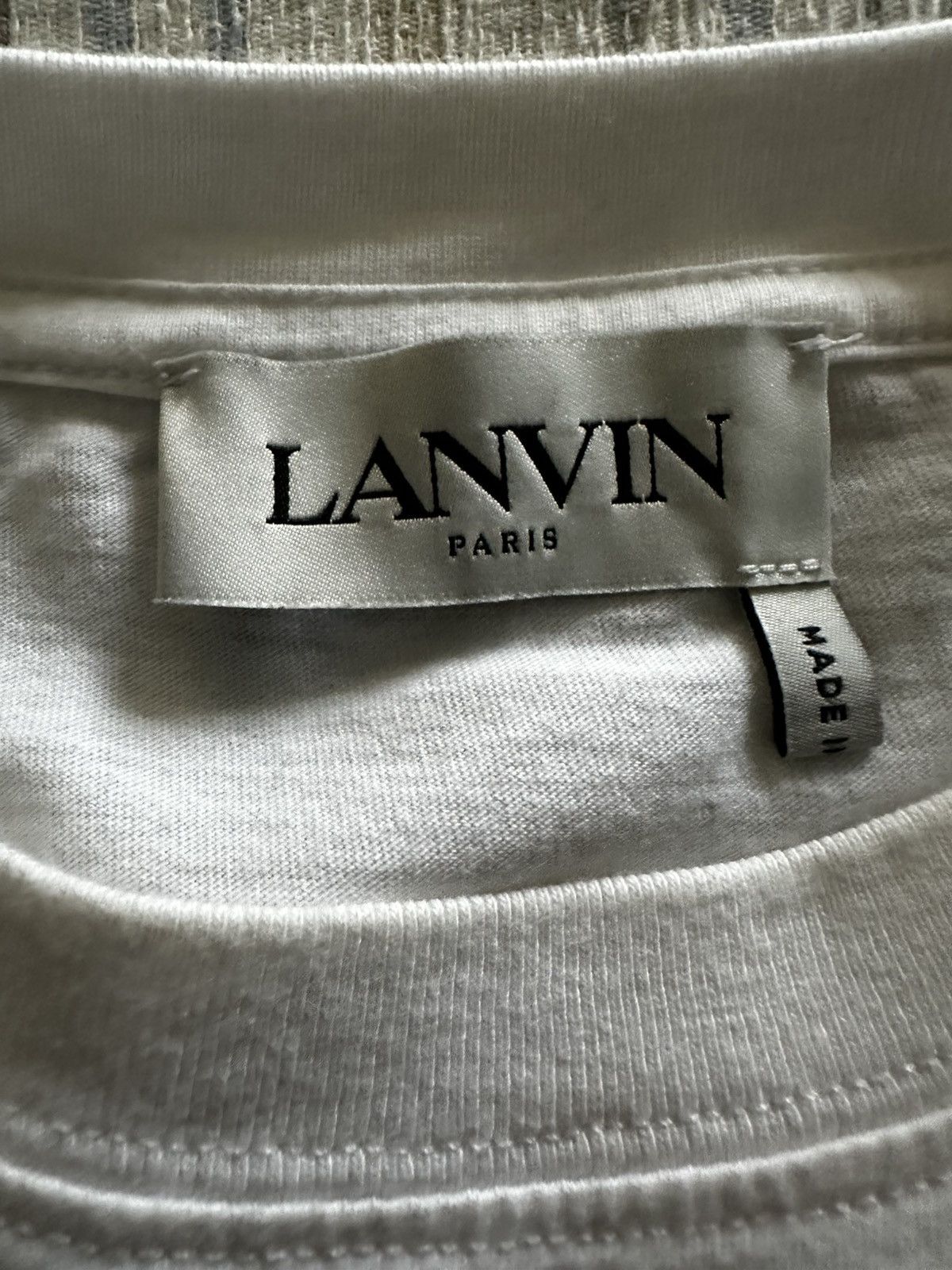 Lanvin Lanvin Embroidered T-Shirt ‘White’ Size US M / EU 48-50 / 2 - 3 Thumbnail