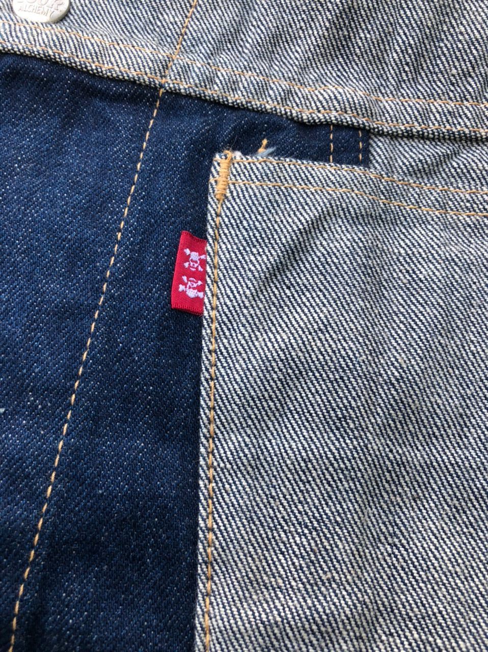 Alchemist Vintage Skull Jeans by Alchemist Reversible Denim Jacket Size US S / EU 44-46 / 1 - 8 Thumbnail