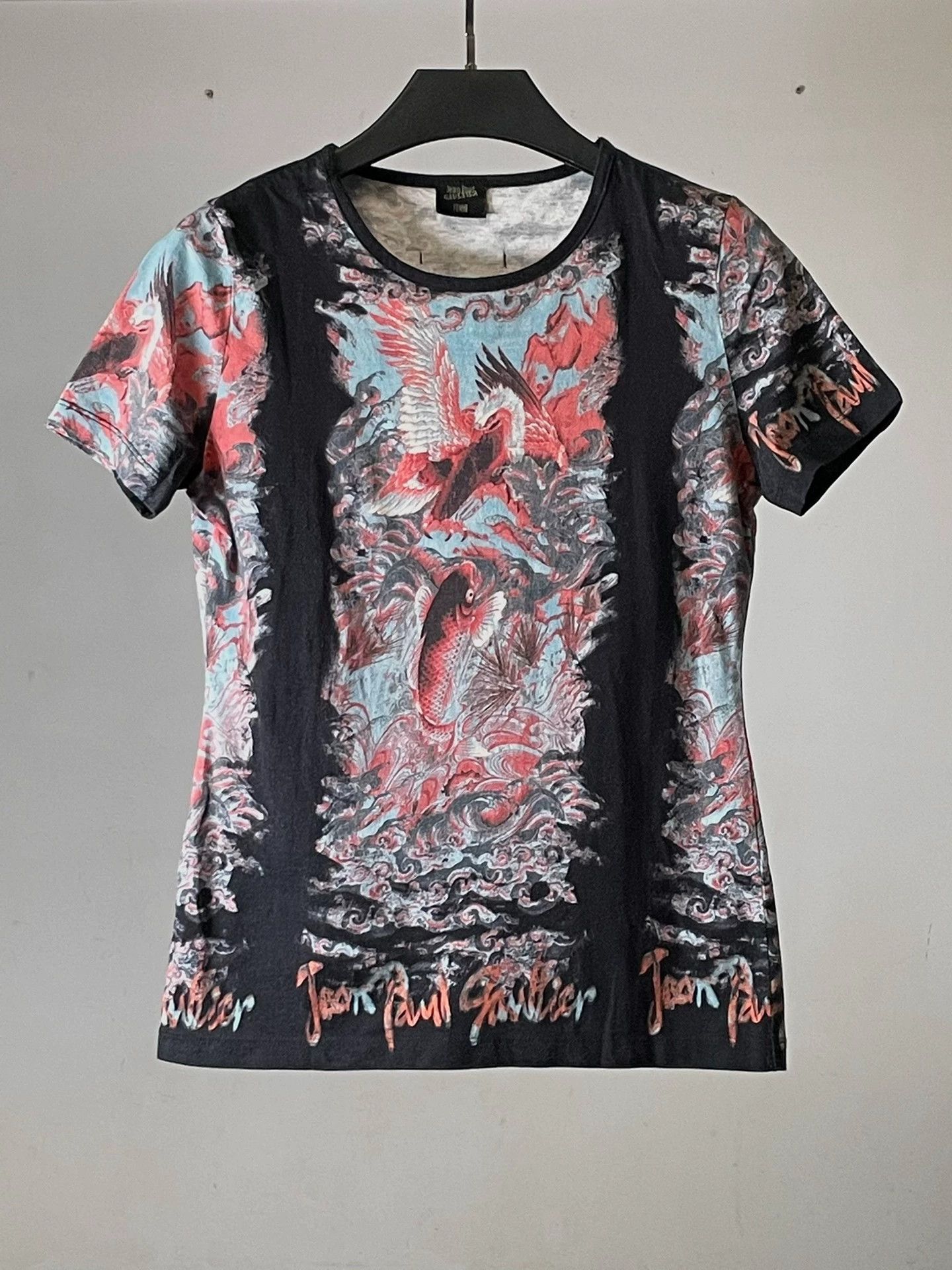 Jean Paul Gaultier Jean Paul Gaultier 90s Fish & Crane Tattoo SS Tee Size S / US 4 / IT 40 - 2 Thumbnail