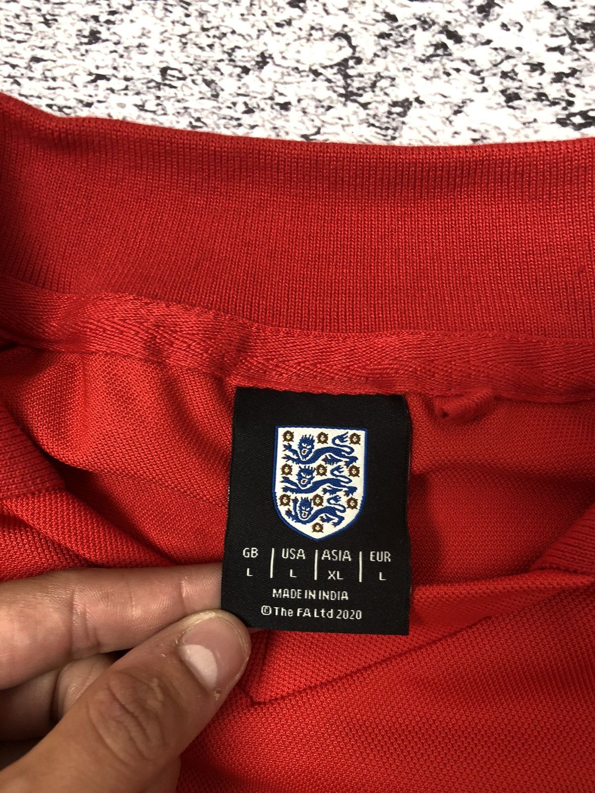 Vintage Men’s soccer jersey England polo size L y2k casual ykk Size US L / EU 52-54 / 3 - 5 Thumbnail