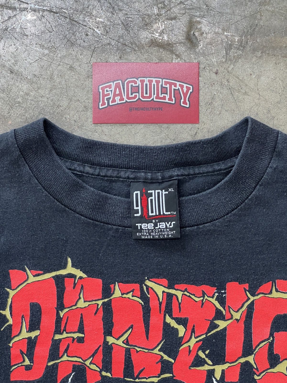 Band Tees Vintage Danzing 1988 God Don't Like It Tee XL Giant Size US XL / EU 56 / 4 - 3 Thumbnail