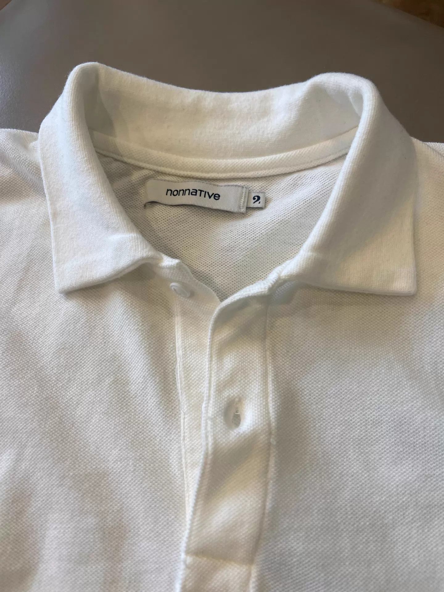 Nonnative nonnative OFFICER LS POLO SHIRT White 2 Worn 25SS Size US M / EU 48-50 / 2 - 2 Thumbnail