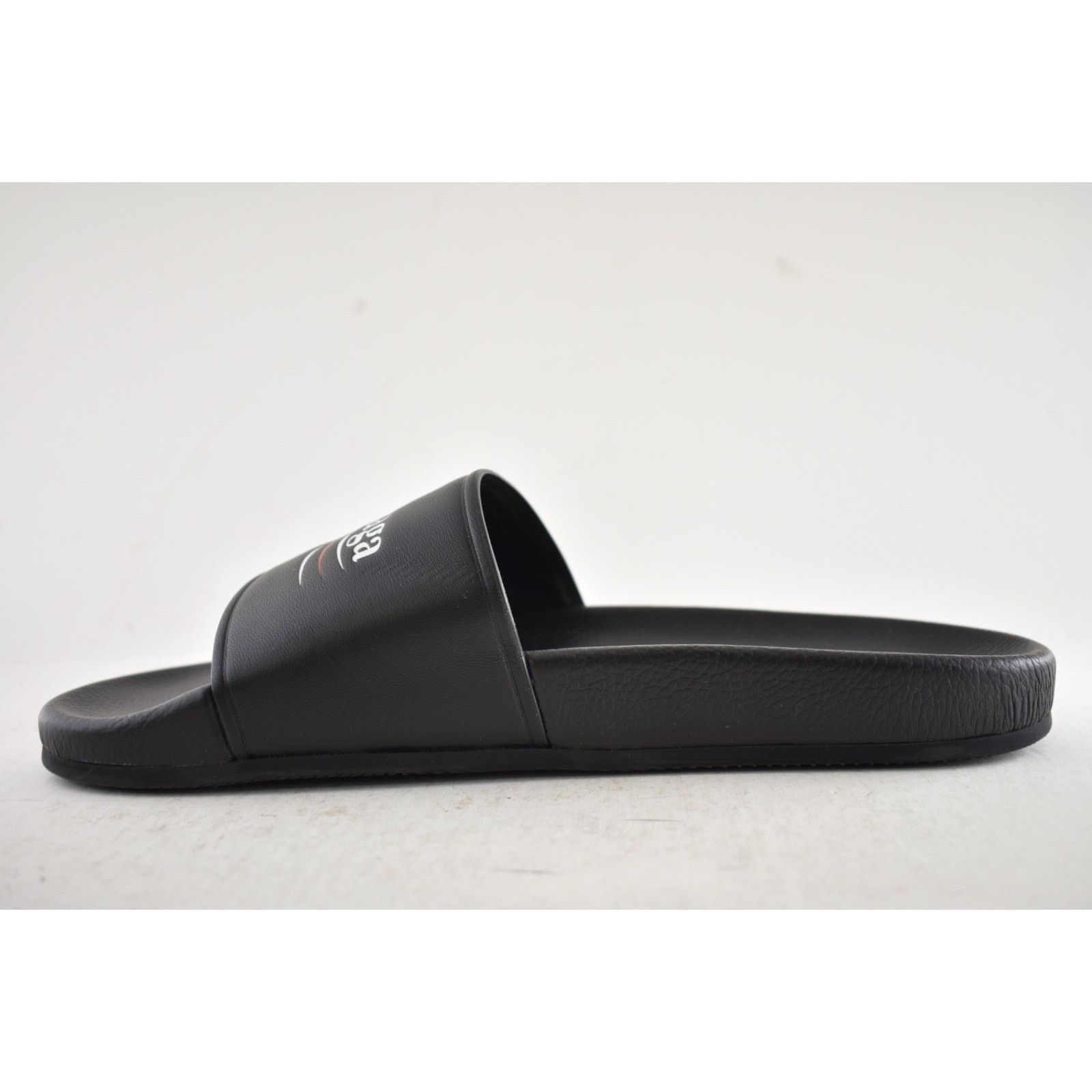 Balenciaga Balenciaga Leather Campaign Logo Slide Pool Sandal 44 11 Size US 11 / EU 44 - 11 Thumbnail