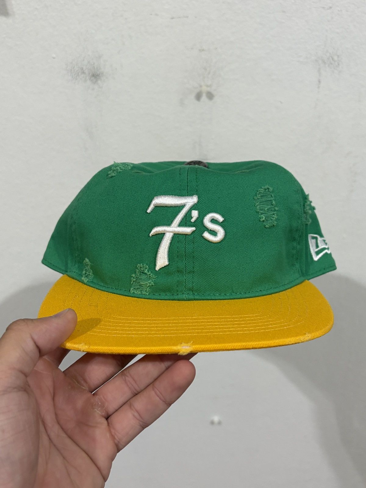 TRIPLE SEVENS Triple Sevens Green/Yellow Cap Size ONE SIZE - 1 Thumbnail