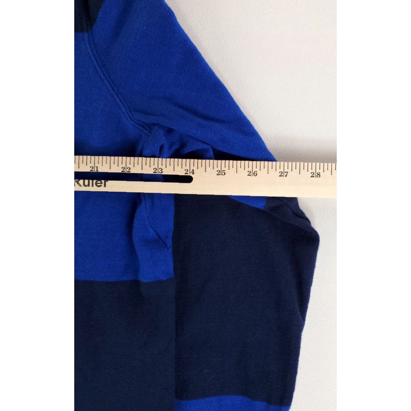 Lands' End Lands' End Rugby Shirt Striped Blue Long Sleeve Mens XL Size US XL / EU 56 / 4 - 4 Thumbnail