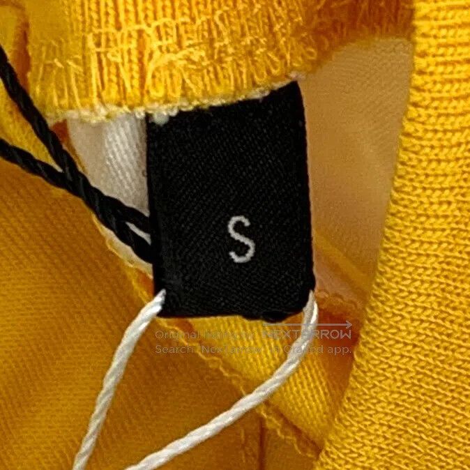 Ermenegildo Zegna Zegna Yellow Logo Patch Wool Round Neck Short Sleeve T-Shi Size US S / EU 44-46 / 1 - 7 Thumbnail