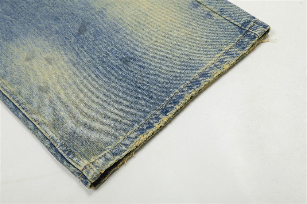 Vintage Men's American street straight tie-dye gradient washed jeans Size US 32 / EU 48 - 5 Thumbnail