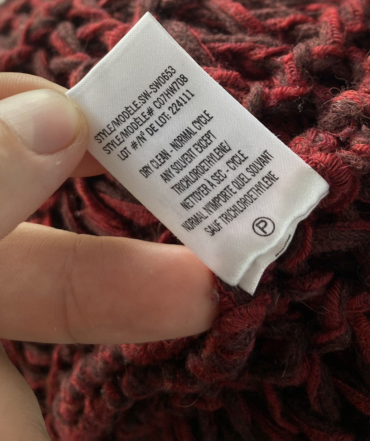 Helmut Lang Helmut Lang Red Open Knit Sweater Size P Size XS / US 0-2 / IT 36-38 - 12 Thumbnail