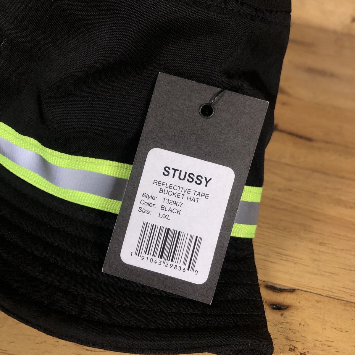 Stussy × Vintage Stussy Reflective Tape Bucket Size ONE SIZE - 4 Thumbnail