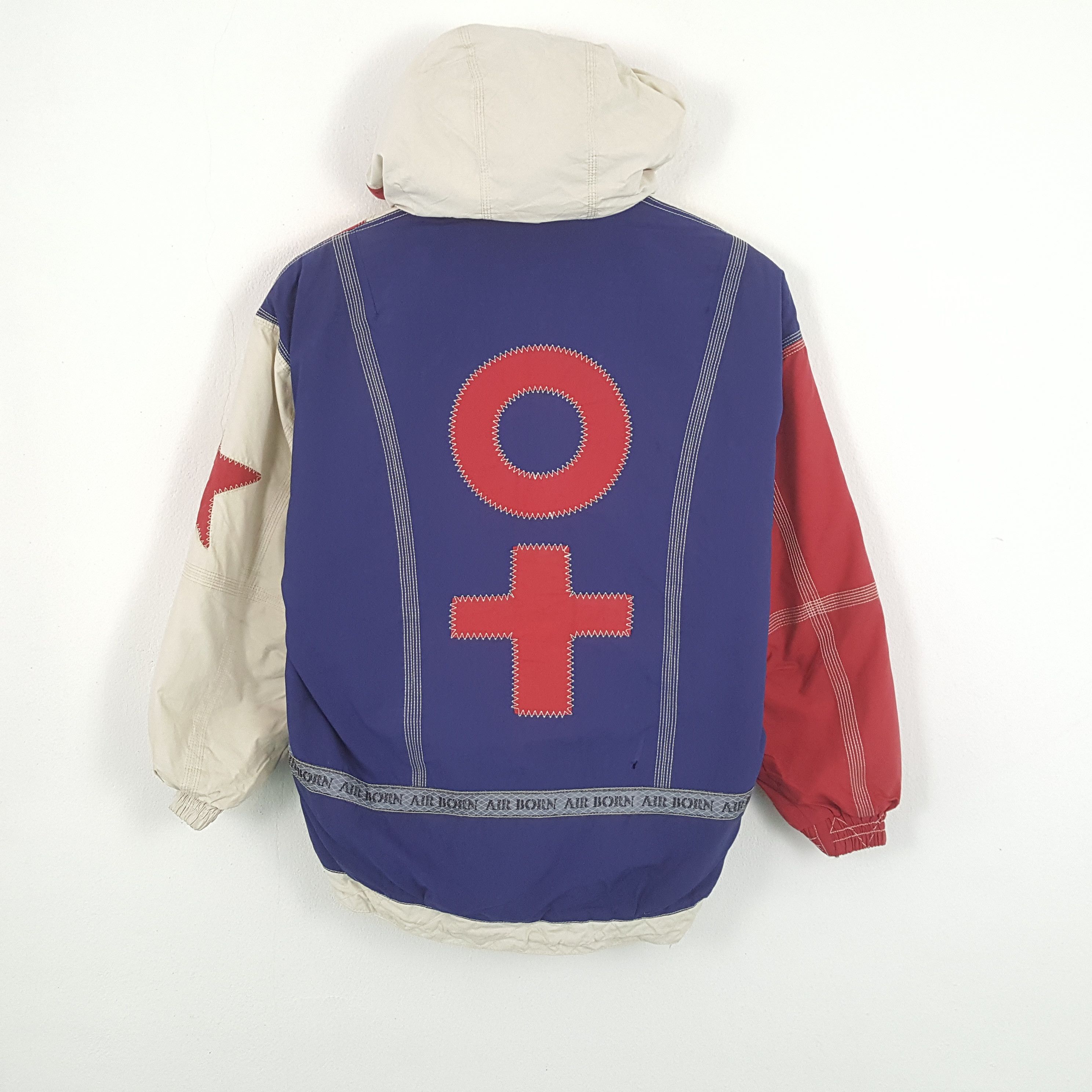 Japanese Brand × Vintage Vintage AIR BORN Japanese Streetwear Jacket c281n2 Size US XL / EU 56 / 4 - 3 Thumbnail