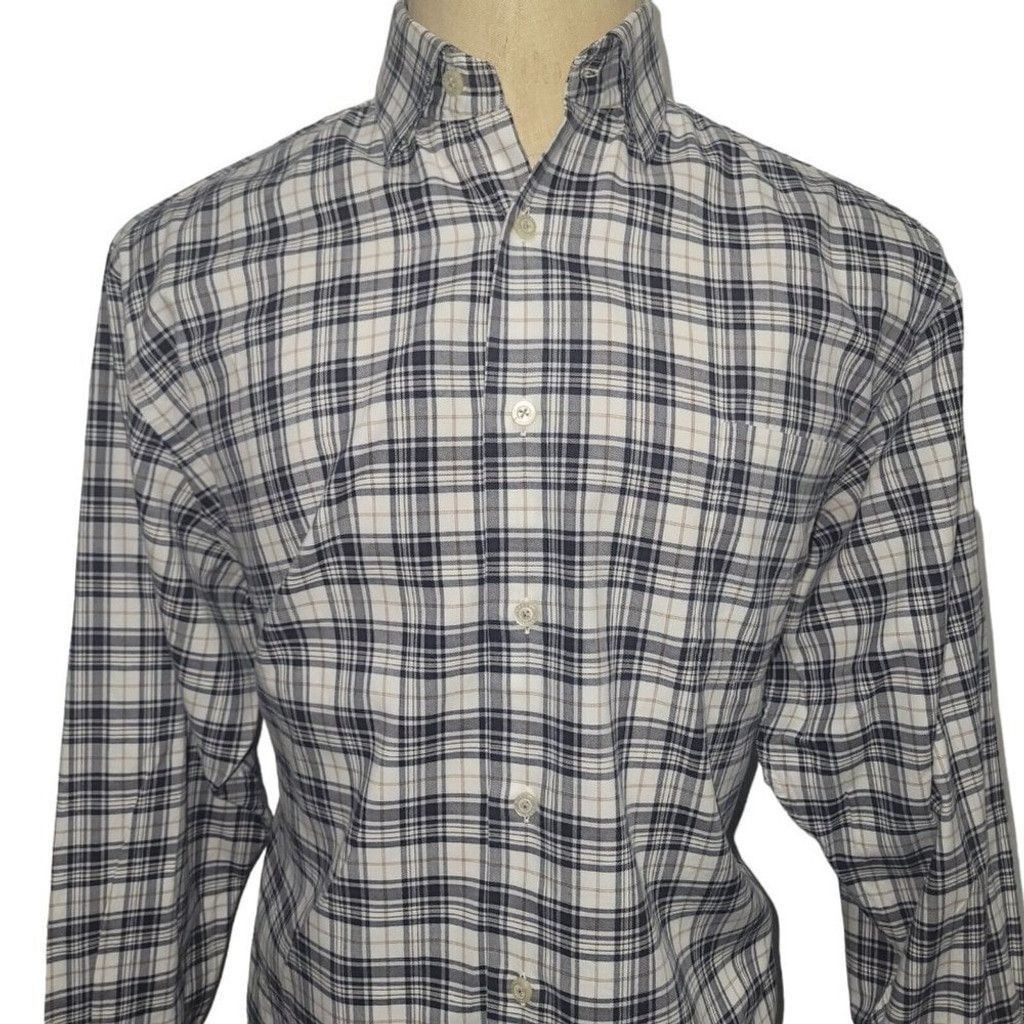Robert Talbott Robert Talbott Long Sleeve Plaid Shirt Men's. Excellent Size US L / EU 52-54 / 3 - 2 Thumbnail