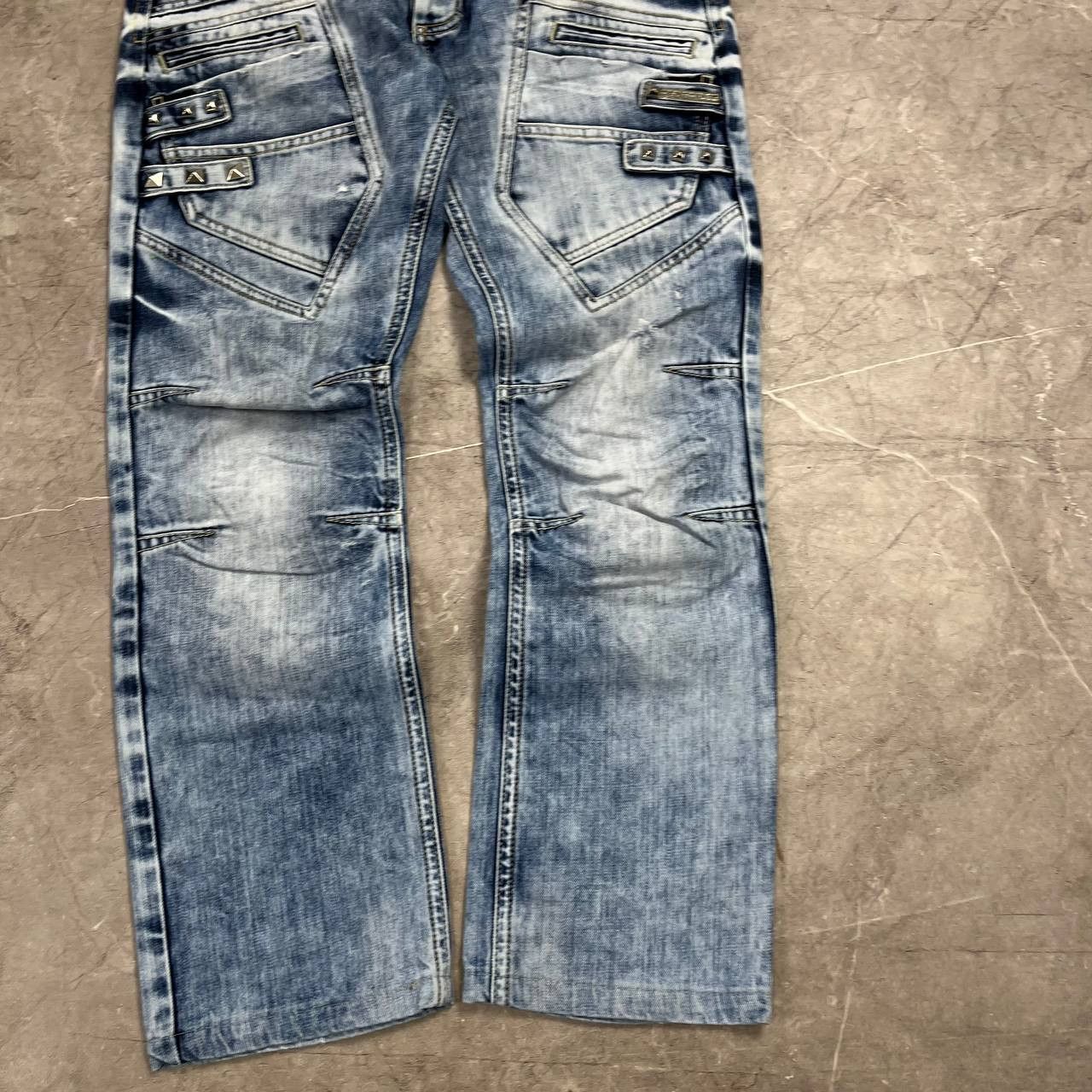 Japanese Brand Jeans Dirty Pants Faded Crash Denim Thrashed Y2K Distressed Size US 33 - 6 Thumbnail