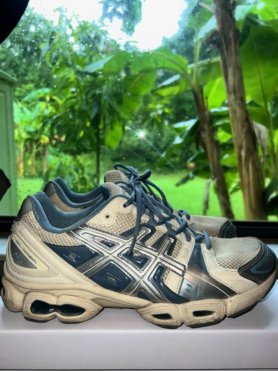 Asics ASICS Gel-Nimbus 9 Wind And Sea Cream Blue Size US 10.5 / EU 43-44 - 1 Thumbnail