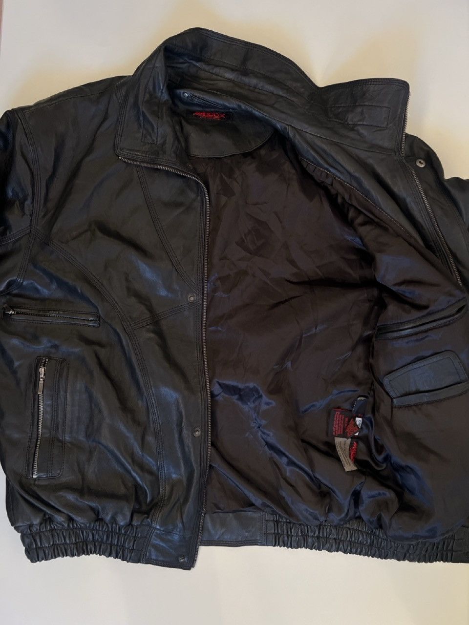 Other Maddox European Leather Jacket. Black. Size 52. Fits L Size US L / EU 52-54 / 3 - 5 Thumbnail
