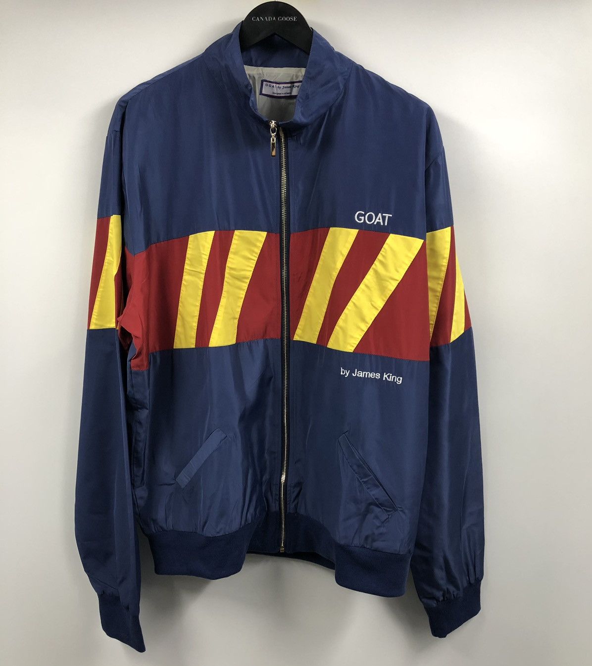 Other GOAT by James King Red Yellow Stripe Blue Windbreaker Jacket Size US XXL / EU 58 / 5 - 8 Thumbnail