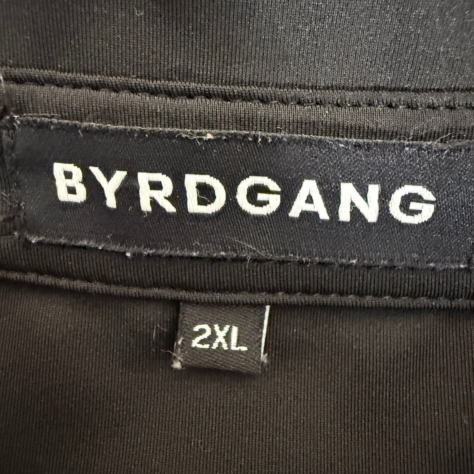 Other Byrdgang Mens 2XL Golf Polo Shirt Blue Black Paint Splatter Size US XXL / EU 58 / 5 - 2 Thumbnail