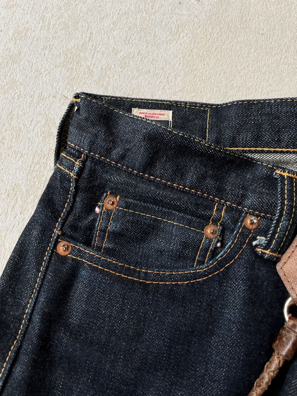 Momotaro Jeans Momotaro Japan Indigo Denim Oz Selvedge Jeans Size US 32 / EU 48 - 14 Thumbnail