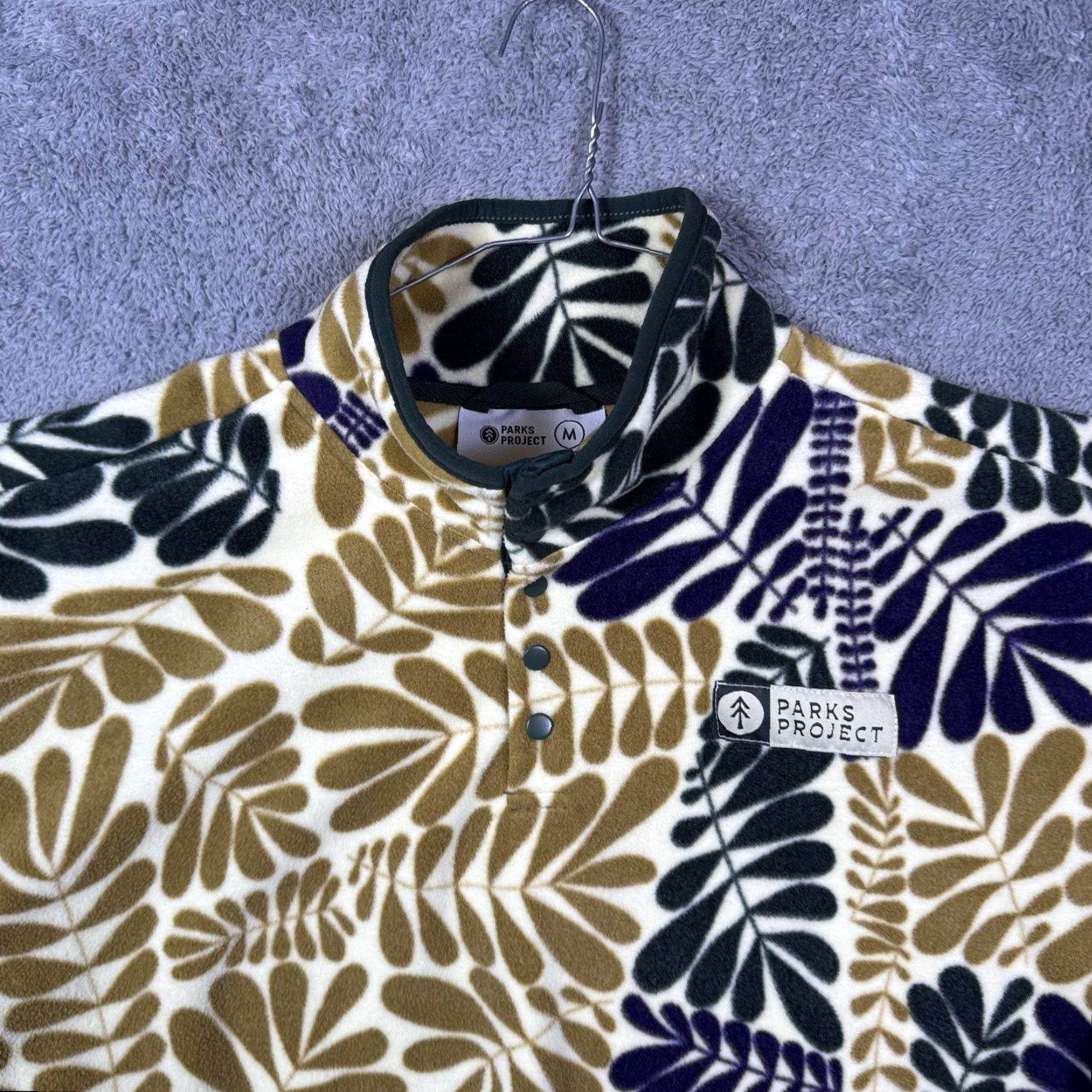 Parks Project **Men's M Parks Project Fleece Jacket Trail High Pile Floral Pullover** User: Men's M Parks Project Fleece Jacket Trail High Pile Floral Pullover Size US M / EU 48-50 / 2 - 4 Thumbnail