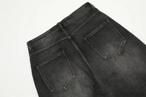 Jean Punk distressed washed distressed loose straight jeans y2k Size US 32 / EU 48 - 5 Thumbnail