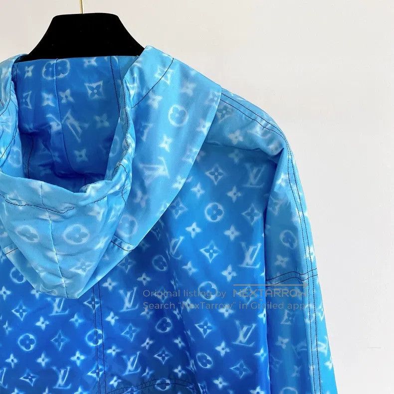 Louis Vuitton Louis Vuitton Old Flower Blue Full Logo Gradient Jacket Size XS / US 0-2 / IT 36-38 - 4 Thumbnail