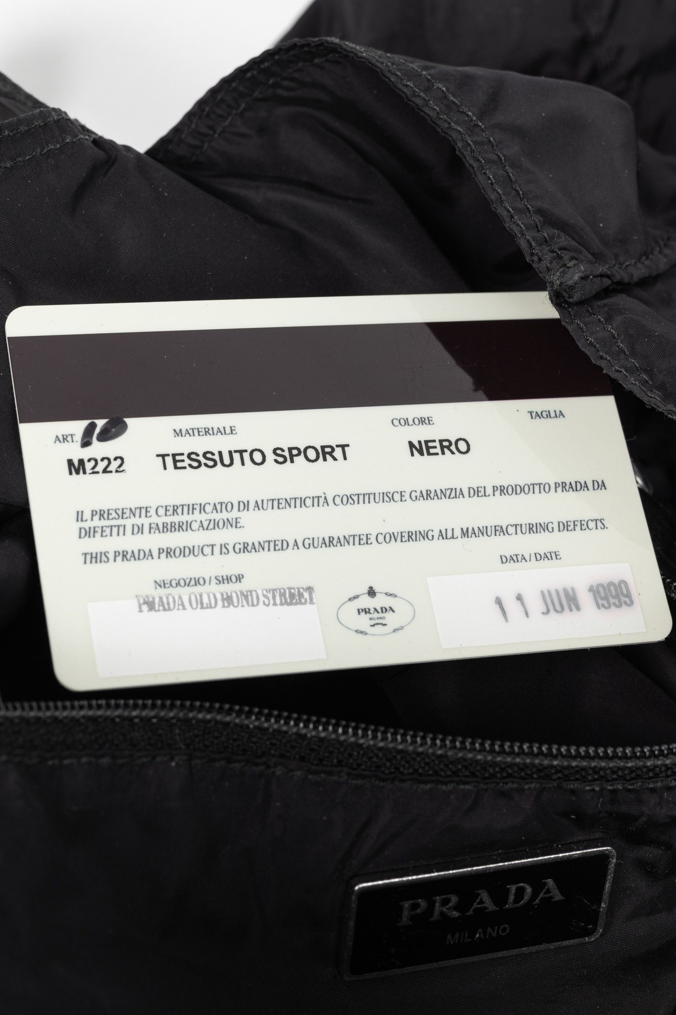 Prada Prada 90's Vintage Nero Tessuto Sport Tote Size ONE SIZE - 11 Thumbnail