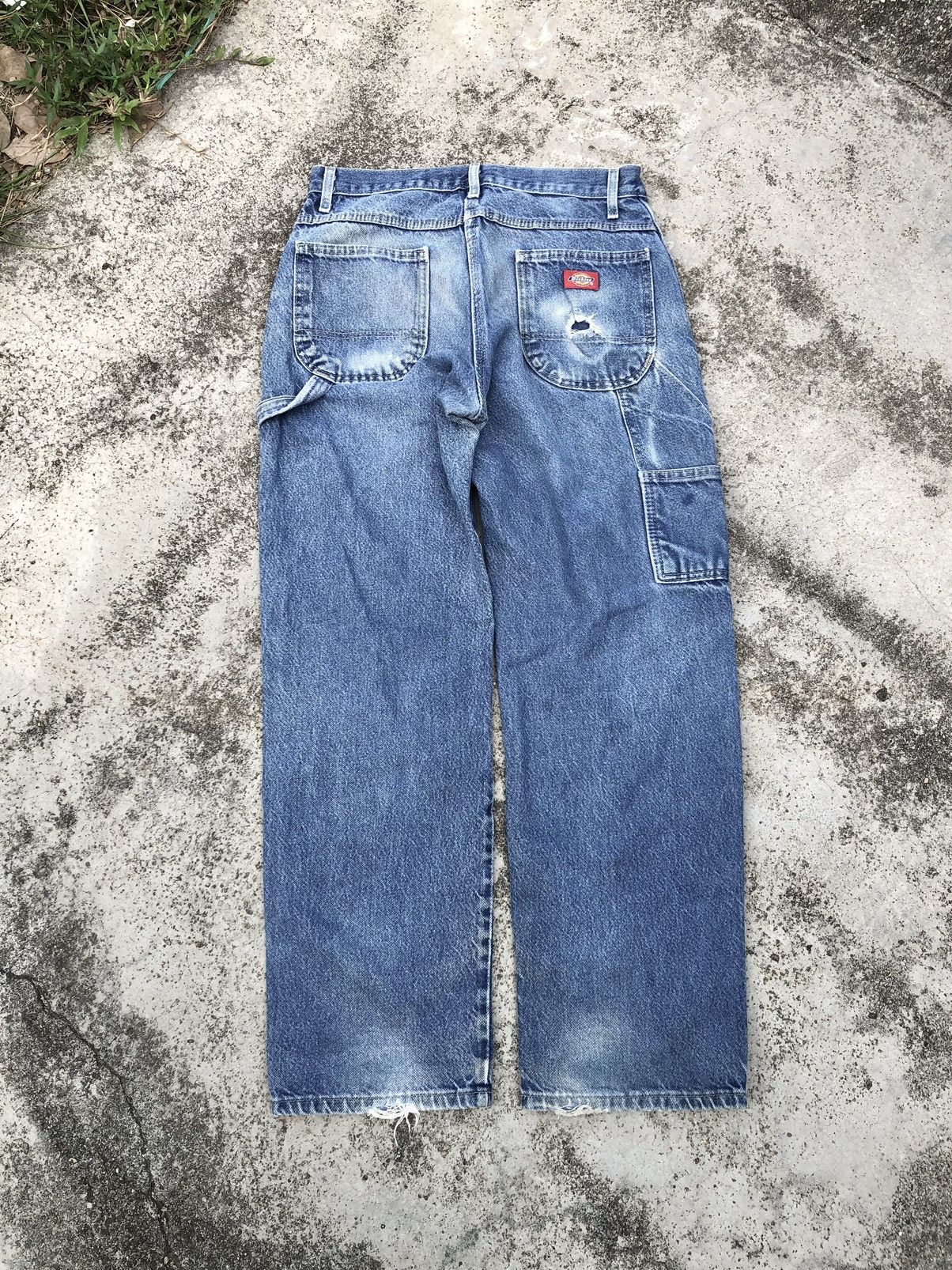 Dickies × Vintage DICKIES CARPENTER DISTRESSED DENIM Size US 30 / EU 46 - 10 Thumbnail