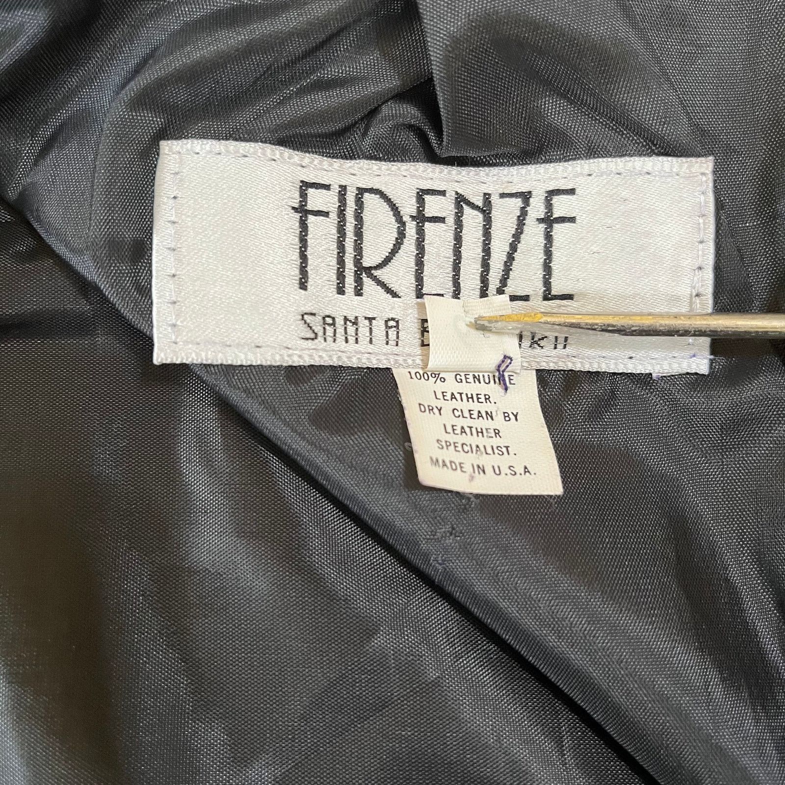 Firenze × Vintage Firenze Santa Barbara Purple High-Waist Leather Pencil Skirt Size 26" / US 2 / IT 38 - 6 Thumbnail