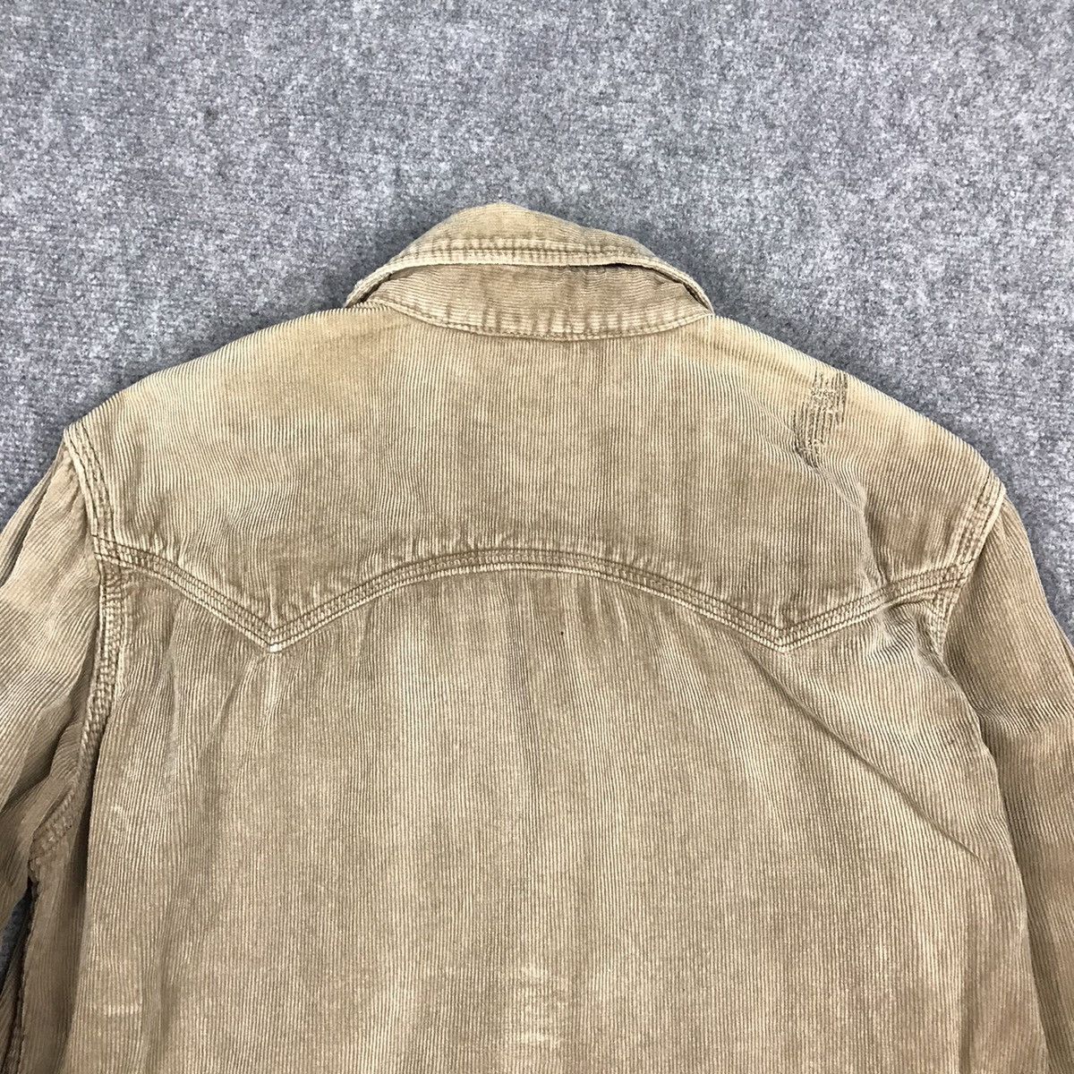 If Six Was Nine Genuine vintage Goa corduroy Distressed Snap button Shirt Size US S / EU 44-46 / 1 - 8 Thumbnail