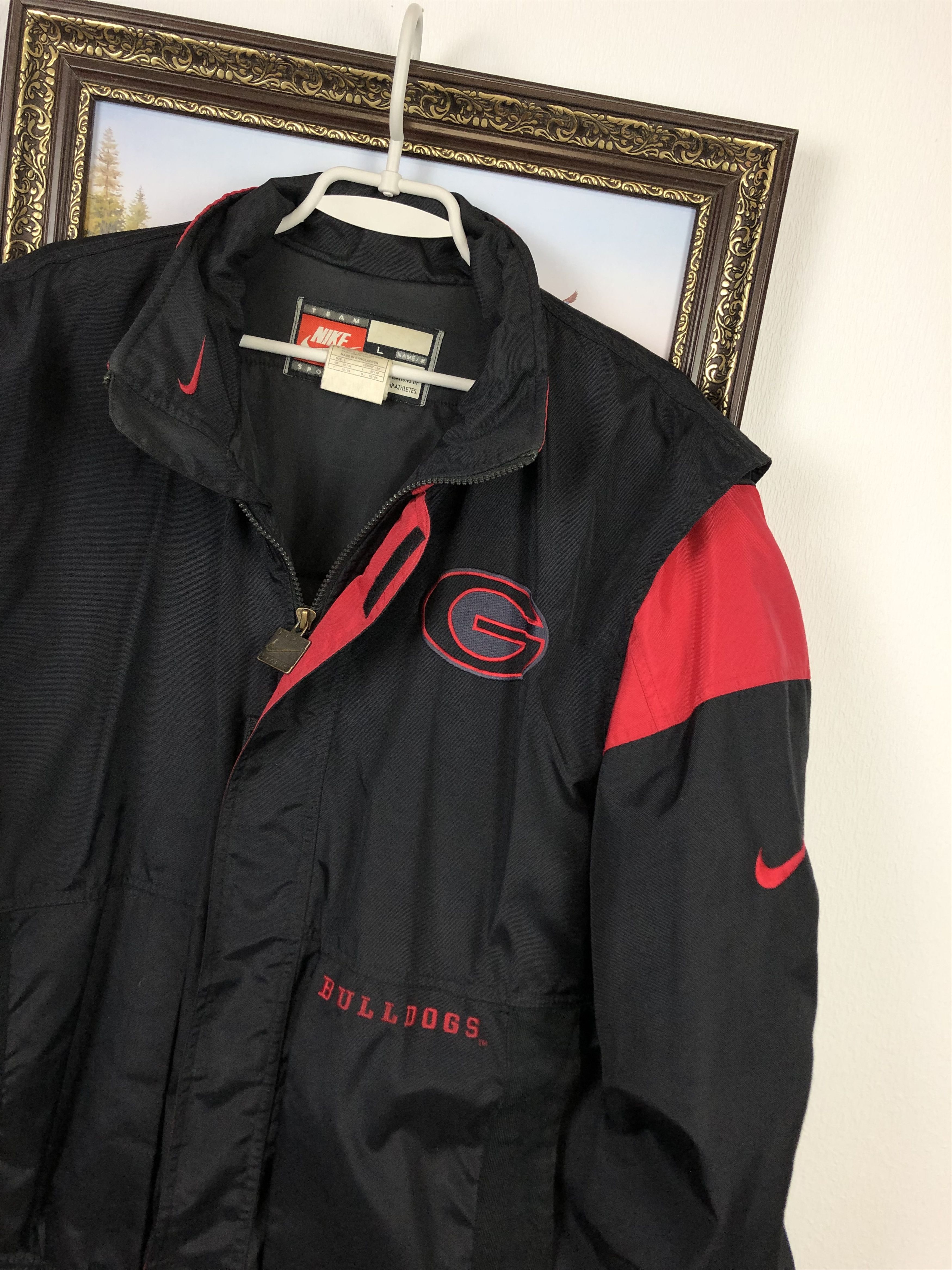Nike × Vintage Vintage Team Nike Georgia Bulldogs Jacket Bomber Rare Size US L / EU 52-54 / 3 - 6 Thumbnail