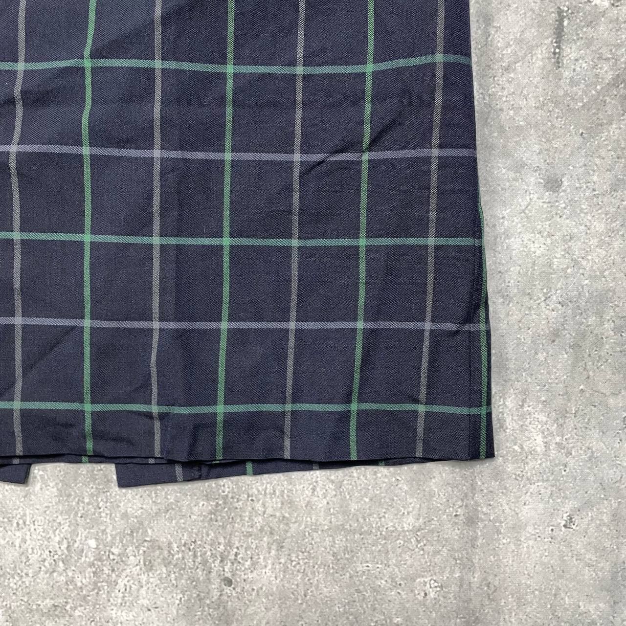 Burberry × Vintage Vintage 90s Burberrys Midi Checked Skirt Women’s Blue Size 27" / US 4 / IT 40 - 18 Thumbnail