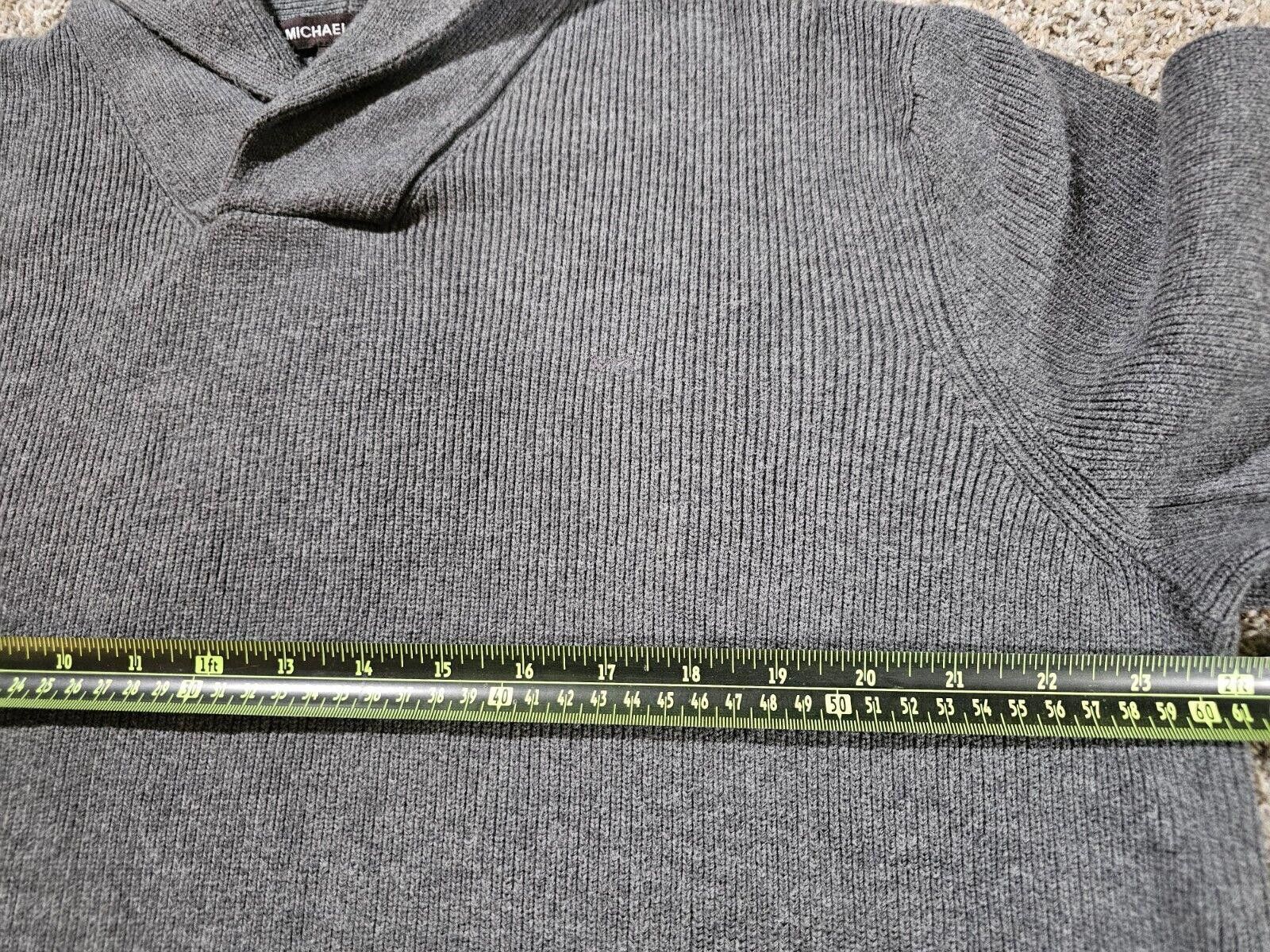 Michael Kors Michael Kors Mens XL cowl neck sweater Gray Heavy Duty Size US XL / EU 56 / 4 - 5 Thumbnail