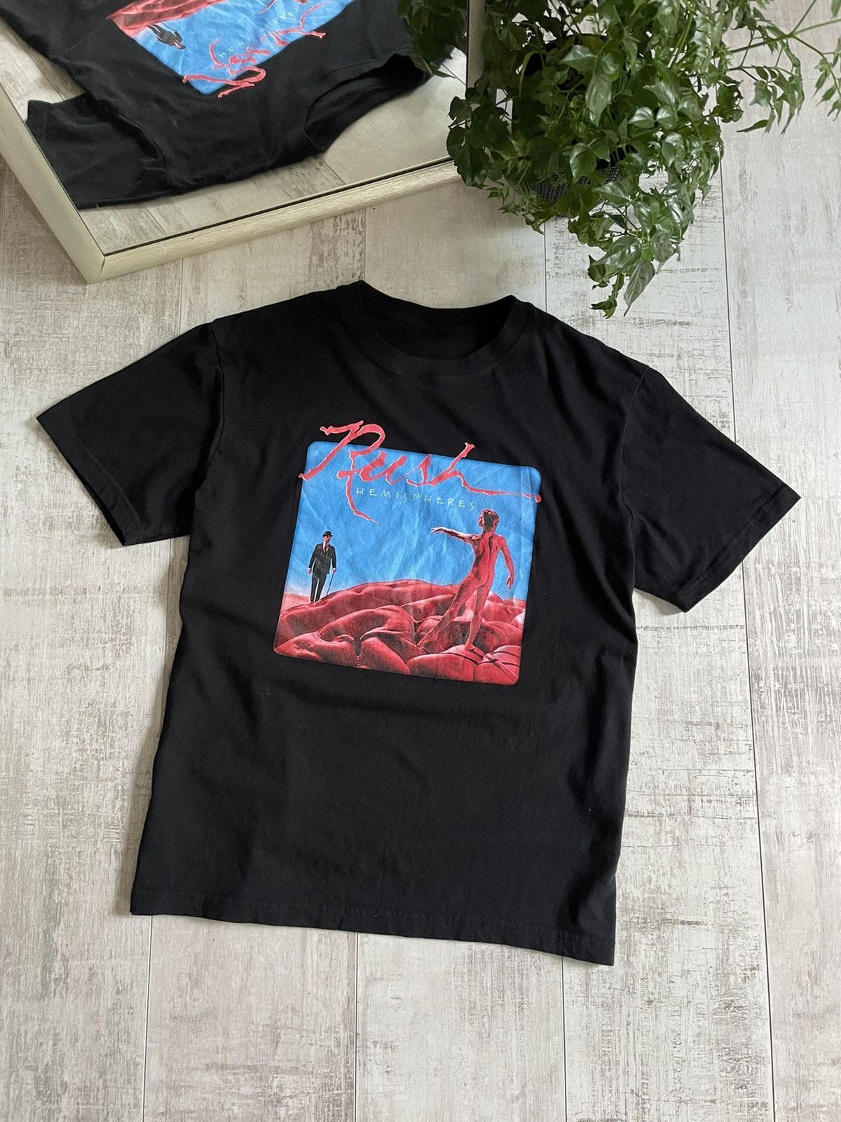 Band Tees × Vintage Vintage Rush Rock Band T-Shirt Black HEMISPHERES Size US M / EU 48-50 / 2 - 1 Thumbnail