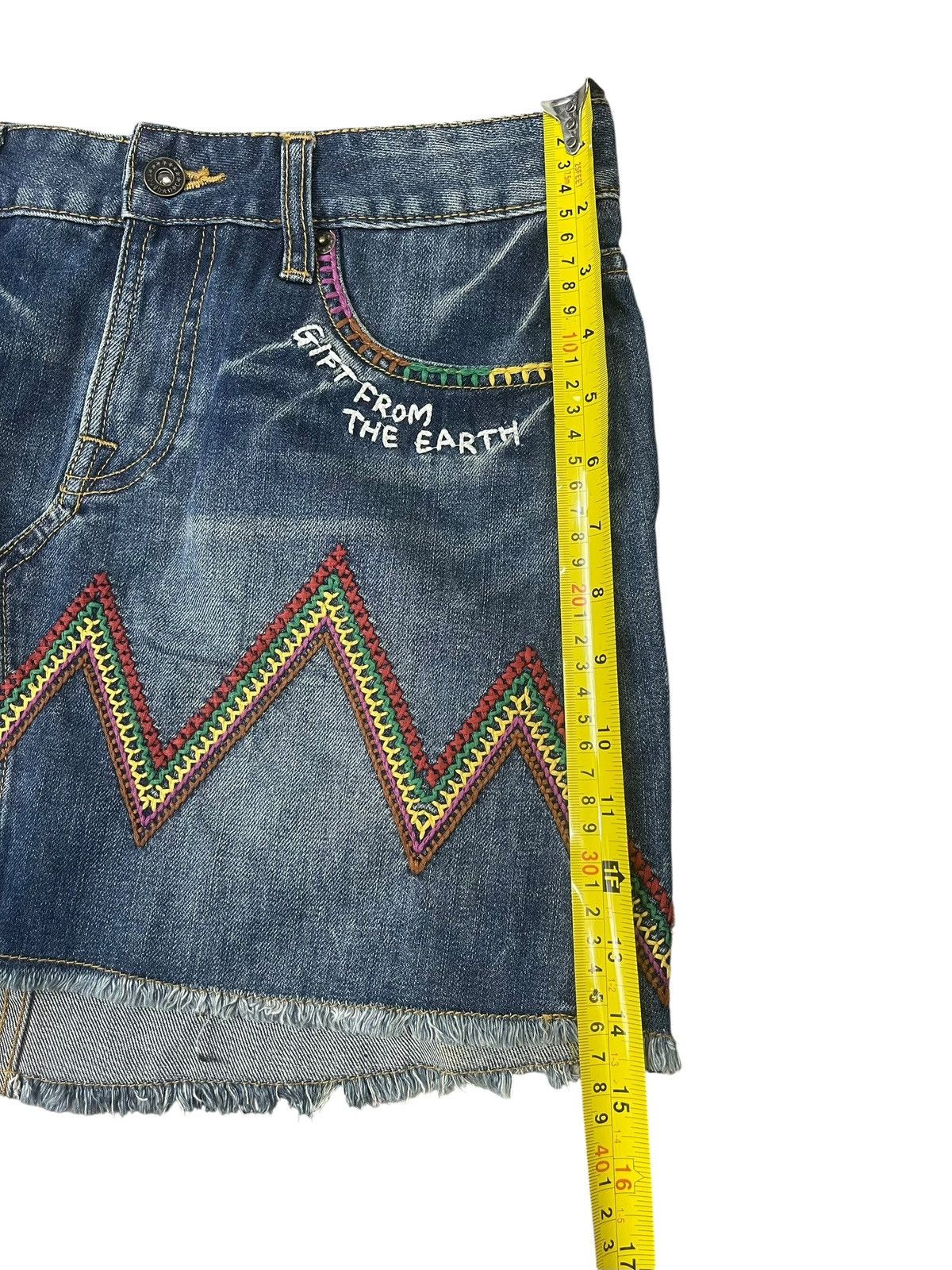 Hysteric Glamour Vintage Rough Natural Charm Aztec Pattern Mini Skirt Size 30" / US 8 / IT 44 - 8 Thumbnail